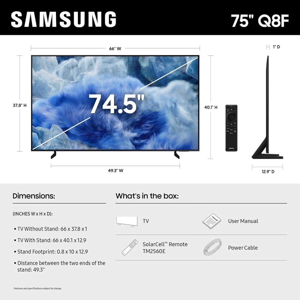 Smart TV SAMSUNG 75 pouces